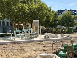 Elsässer Park entsteht auf dem ehemaligen Parkplatz und liegt im Zeitplan
