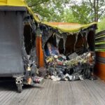Hunderte Mülltonnen in Wiesbaden durch Brände beschädigt oder zerstört