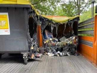 Hunderte Mülltonnen in Wiesbaden durch Brände beschädigt oder zerstört