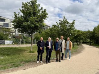 Neuer Fuß und Radweg in Kastel verbindet Helling Höfe direkt mit Rheinpromenade