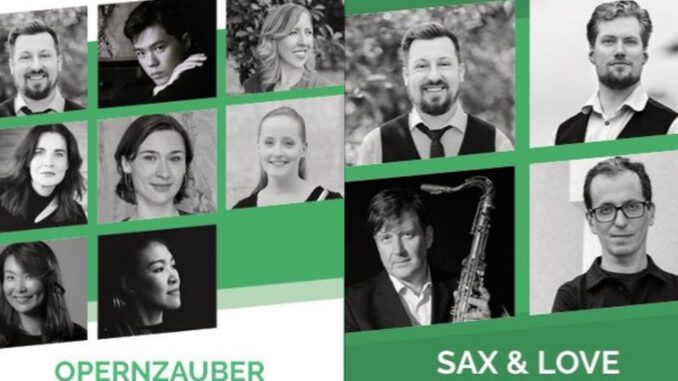 Oper und Swing im Eltzer Hof: Zwei Open Air Konzerte am Rhein